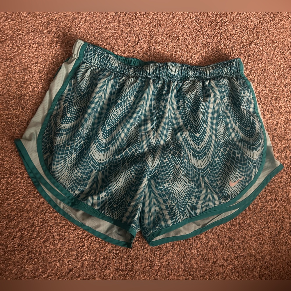 Nike Dri-FIT Blue Patterned Women's Athletic Shorts